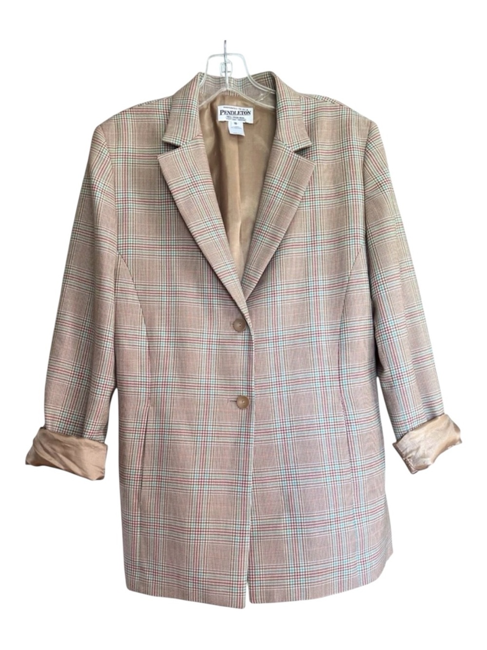 Pendleton Women’s Classic Wool Plaid Blazer Size 10